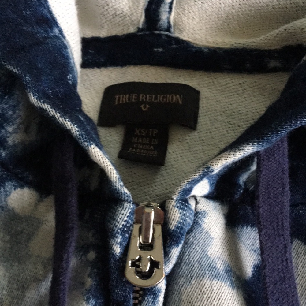 NEW True Religion Tie Dye hooded vest XS - Picture 4 of 11
